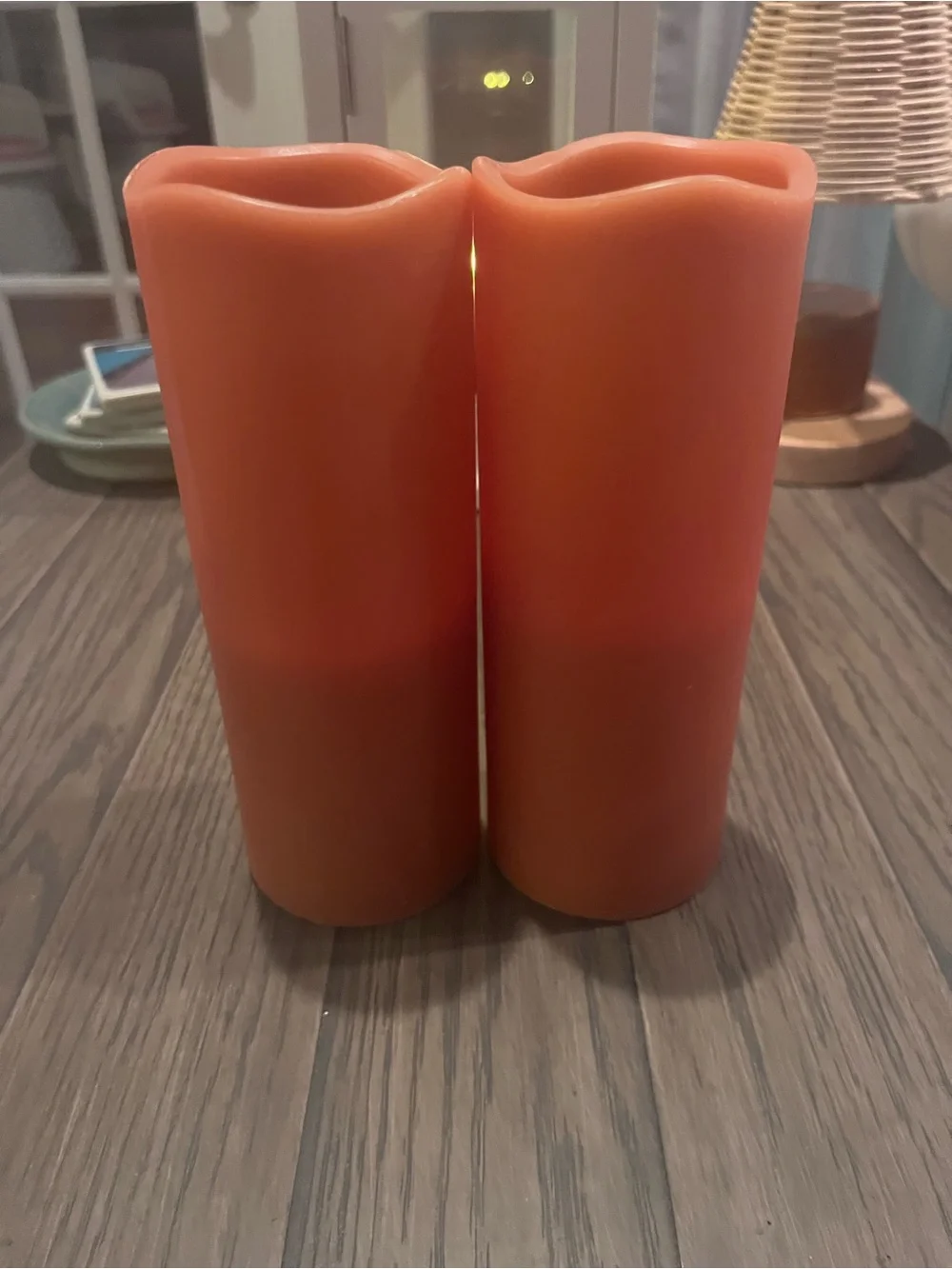 Fall candle and candle ring set